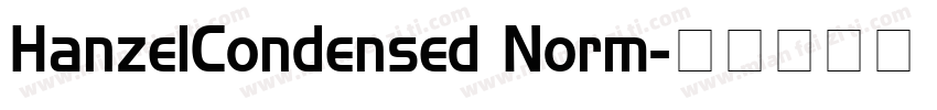 HanzelCondensed Norm字体转换